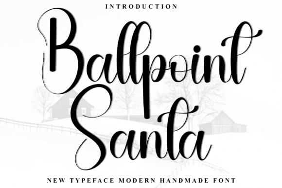 Ballpoint Santa: The Festive Typeface for Small Business Branding