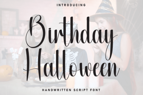 Birthday Halloween: A Creative Font for Handmade Brand Identity