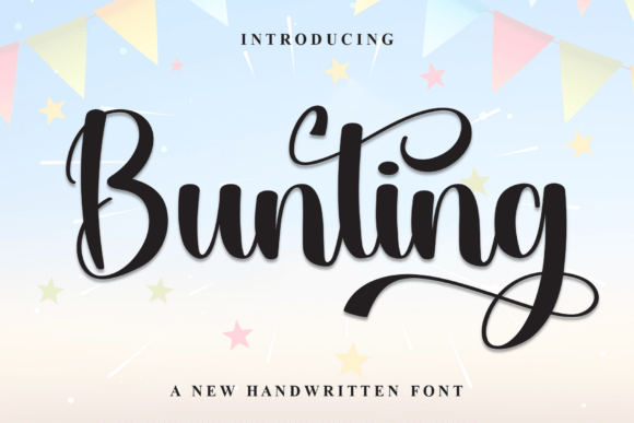 Bunting: A Warm Handwritten Font for Crafters and Sellers