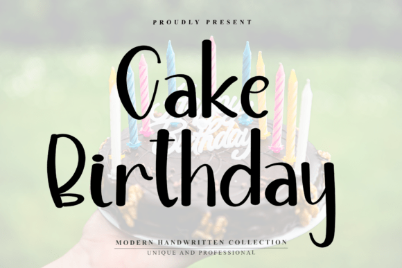 Cake Birthday: The Handwritten Font for Engaging Social Media Graphics