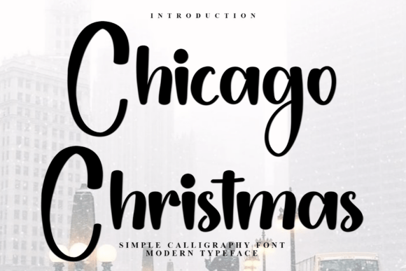 Chicago Christmas: A Beautiful Script Font for Holiday Crafts