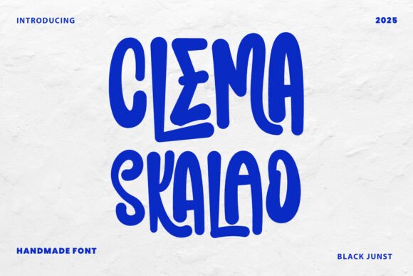 Clema Skalao: The Bold Handmade Display Font for Crafters