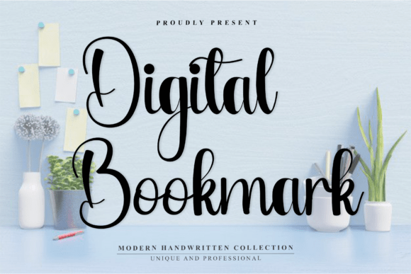 Digital Bookmark: The Handwritten Typeface for Authentic Campaign Design