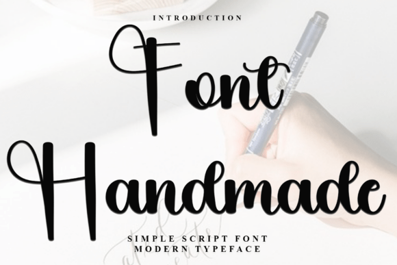 Font Handmade: A Graceful Script Typeface for Crafters and Sellers