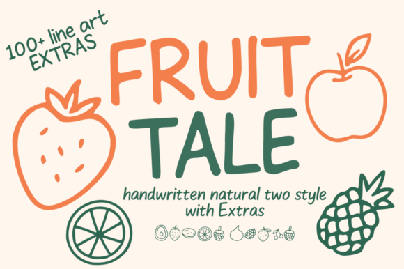 Fruit Tale: A Handwritten Typeface for Modern Web Layouts