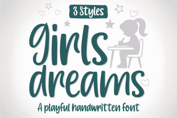 Girls Dreams Typeface: A Playful Handwritten Font for Brand Identity