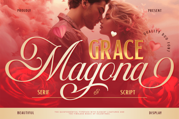 Grace Magona Duo: A Romantic Typeface for Elegant Web Design