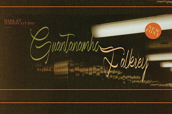 Guantanamho Falkrey: The Script Typeface for Campaign Clarity