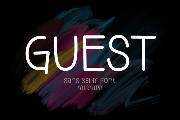 Guest: A Handwritten Typeface for Modern Editorial Design