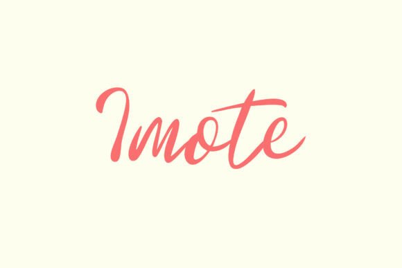 Imote: The Feminine Script Font for Handmade Brands