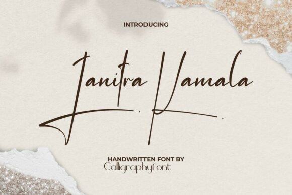 Janitra Kamala: The Handwritten Signature Font for Authentic Branding