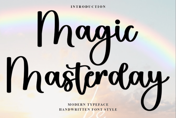Magic Masterday: A Festive Script Font for Editorial Design