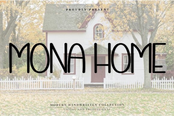 Mona Home: A Handwritten Typeface for Warm Editorial Design