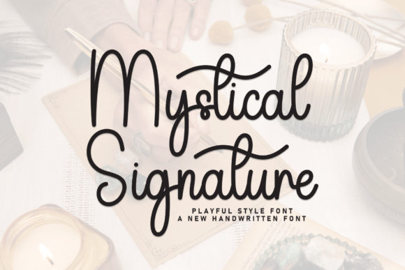 Mystical Signature: A Handwritten Typeface for Editorial Design