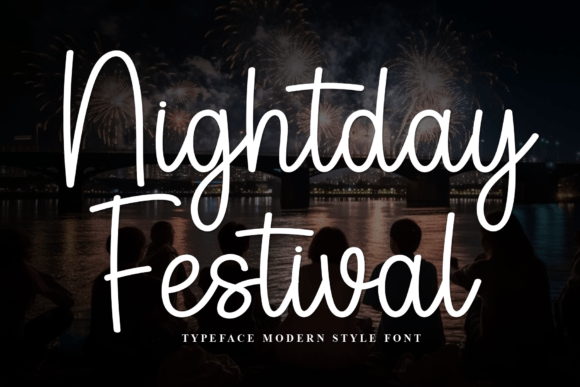 Nightday Festival: A Modern Script Font for Handmade Branding