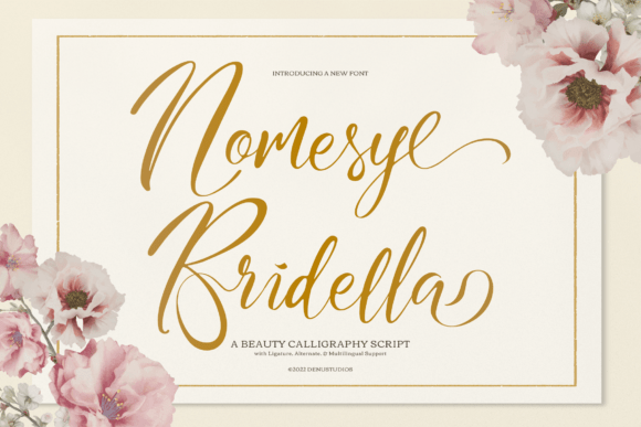 Nomesyl Bridella: Elevating Web Design with Luxury Script Typography
