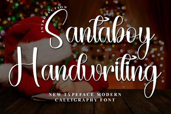 Santaboy Handwriting: A Playful Script Font for Festive Branding