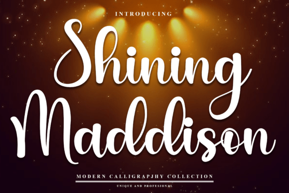 Shining Maddison: A Festive Script for Editorial Design