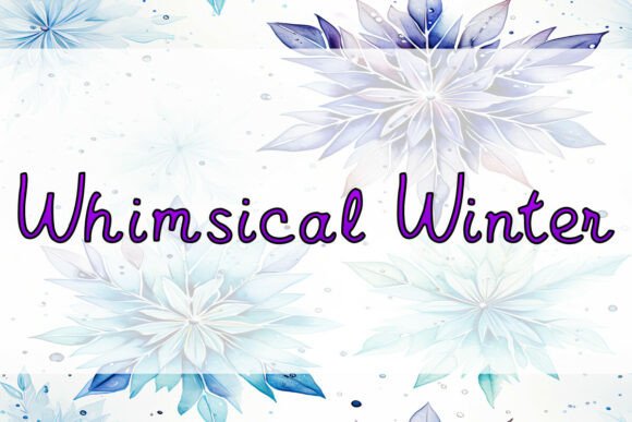 Whimsical Winter: A Playful Typeface for Cozy Editorial Design